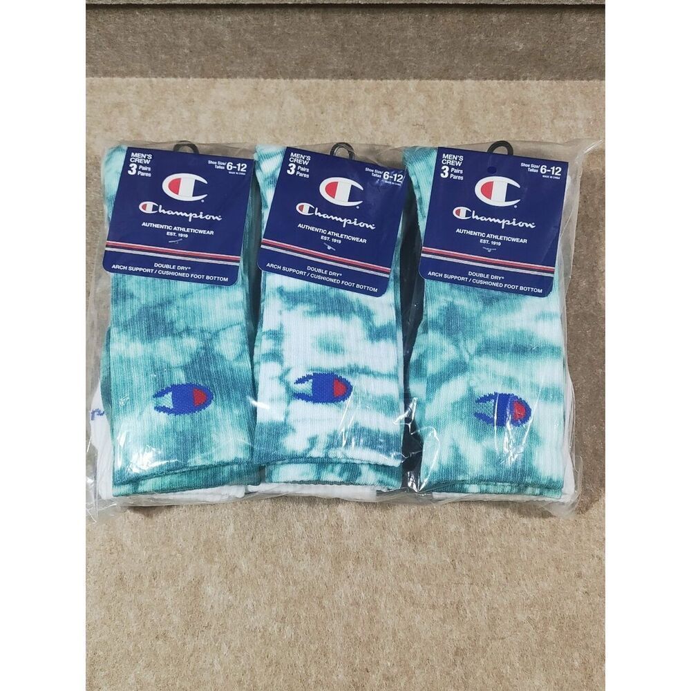 Champion Tie Dye Crew Socks -S